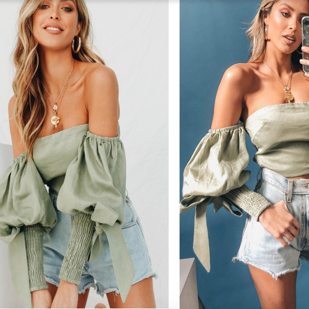 VG Raised In Paris Top // Sage